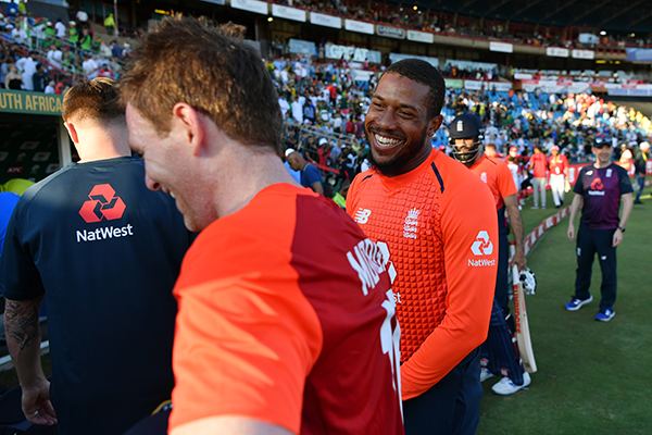 Chris Jordan and Eoin Morgan