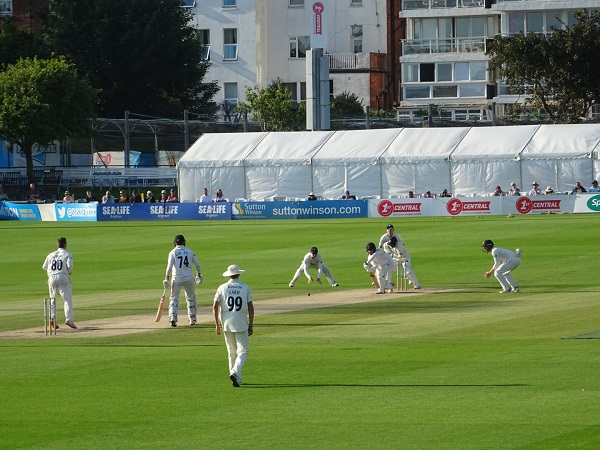 General shot of Beer & van Zyl batting