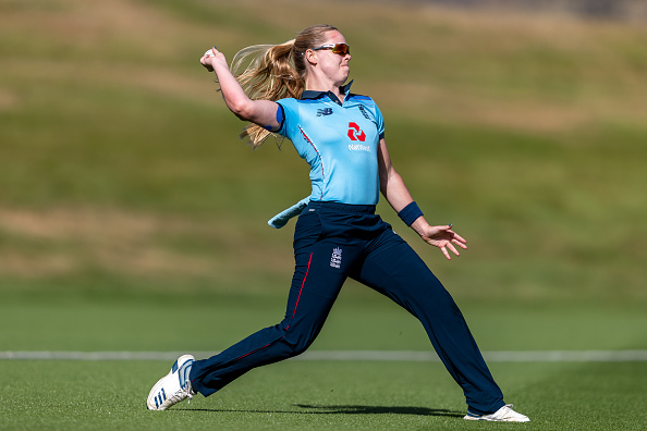 Freya Davies in the field