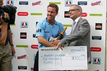 Goodwin receives Man of the Match award for his semi-final performance