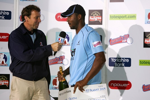 Smith receiving MOTM award